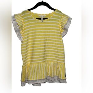 Matilda Jane Enchanted Garden Sunkissed Knit Top‎ Eyelet Detail Size 12